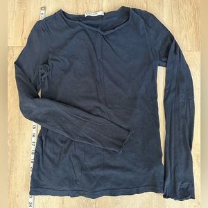 Stateside long sleeve boat neck top